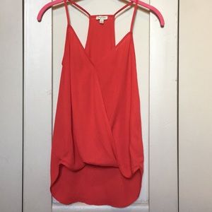 Lily white Red tank top